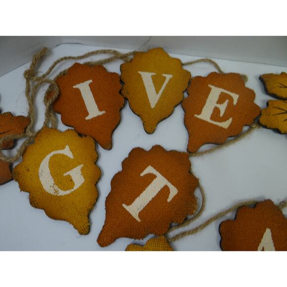 Luxe Habitat 6 ft Harverst Garland Fall Leaves, Fireplace Decor Rustic Farmhouse - Picture 3 of 6